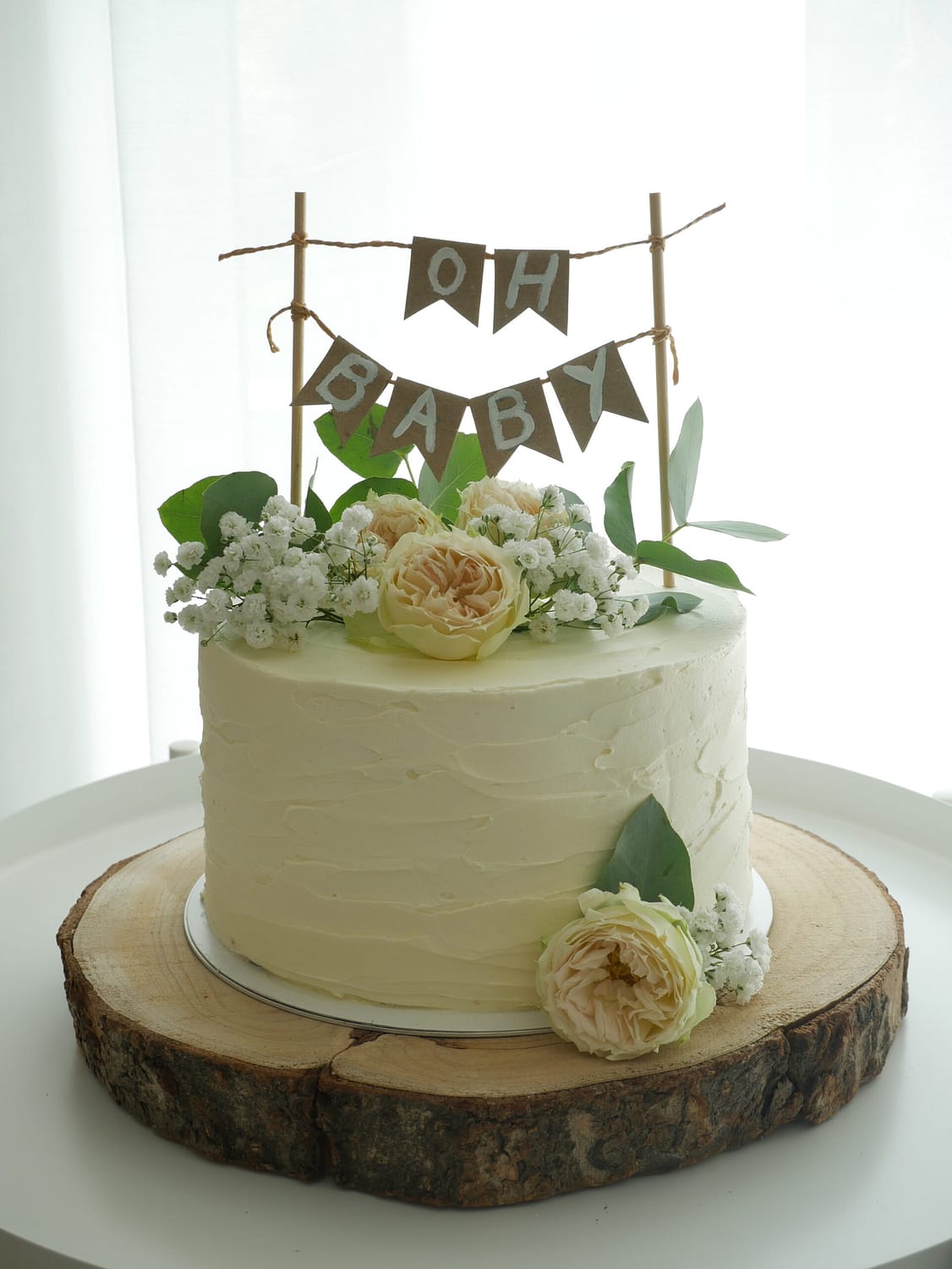 Buttercreme Torte blumig